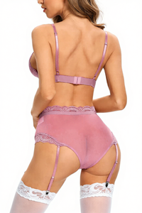 Midnight Temptress Bra Set