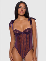 ROSALIE EMBROIDERED LACE TEDDY