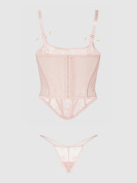 JOCELYN LACE UNDEREWIRE BUSTIER & G-STRING SET