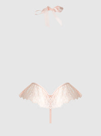 JOCELYN LACE & PEARL CROTCHLESS TEDDY
