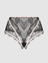 JOCELYN LACE & SATIN HIGH WAIST CHEEKY