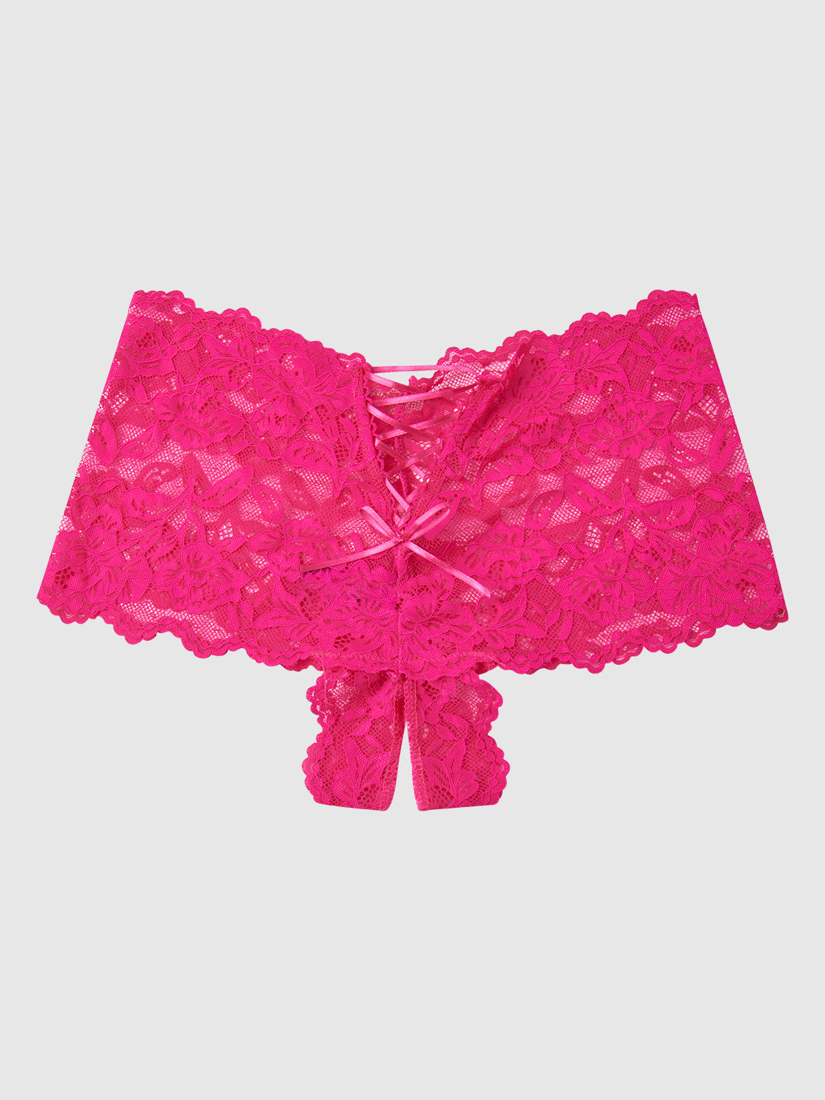 BELLA LACE CROTCHLESS CHEEKY