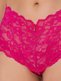 BELLA LACE CROTCHLESS CHEEKY