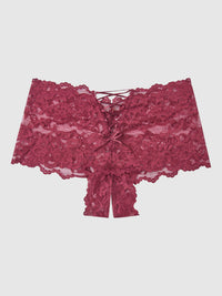 BELLA LACE CROTCHLESS CHEEKY