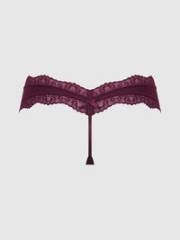 VERA MICRO & LACE TRIM G-STRING