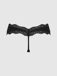 VERA MICRO & LACE TRIM G-STRING