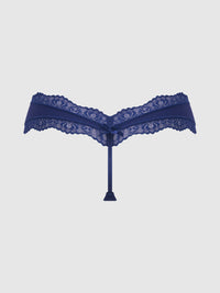 VERA MICRO & LACE TRIM G-STRING