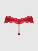 VERA MICRO & LACE TRIM G-STRING