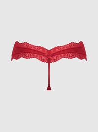 VERA MICRO & LACE TRIM G-STRING