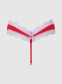 VERA MICRO & LACE TRIM G-STRING