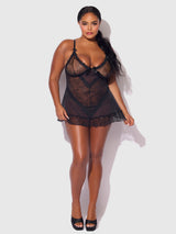 KIKI LACE BABYDOL & G-STRING SET