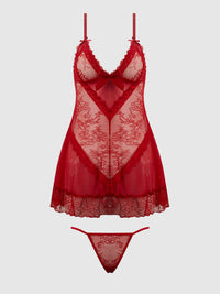 KIKI LACE BABYDOL & G-STRING SET