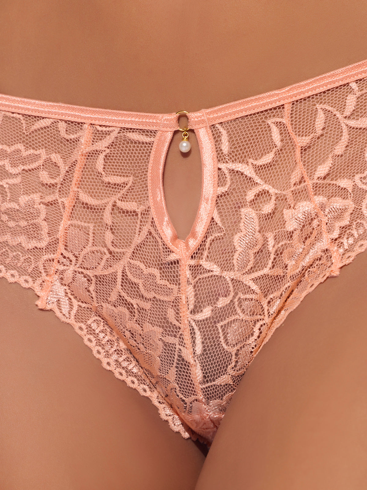 GIGI STRETCH LACE KEYHOLE TANGA