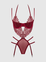 EDEN EMBROIDERED LACE TEDDY