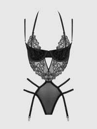 EDEN EMBROIDERED LACE TEDDY