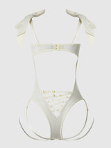 ROSALIE EMBROIDERED LACE TEDDY