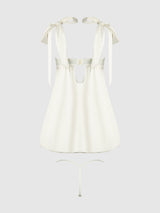 ROSALIE SATIN & EMBROIDERED LACE BABYDOLL & G-STRING SET