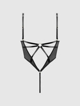 RAQUEL MESH & SILKY MICRO UNDERWIRE BODYSUIT