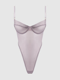 RAQUEL MESH & SILKY MICRO UNDERWIRE BODYSUIT