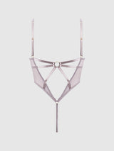 RAQUEL MESH & SILKY MICRO UNDERWIRE BODYSUIT