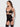 SNAKE VELVET-BURNOUT MESH CHEMISE & G-STRING SET