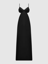 BRIGETA SATIN MONO WIRE LONG GOWN