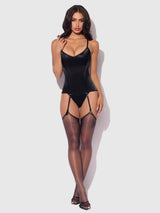 JULIET SATIN FULL BONING SCOOP NECK CORSET