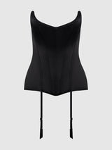 JULIET SATIN FULL BONING SCOOP NECK CORSET