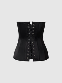 JULIET SATIN FULL BONING SCOOP NECK CORSET