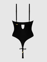 IRYNA SILKY MICRO & ROPE CROTCHLESS TEDDY