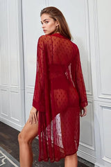 French Kiss Dot Mesh Ensemble