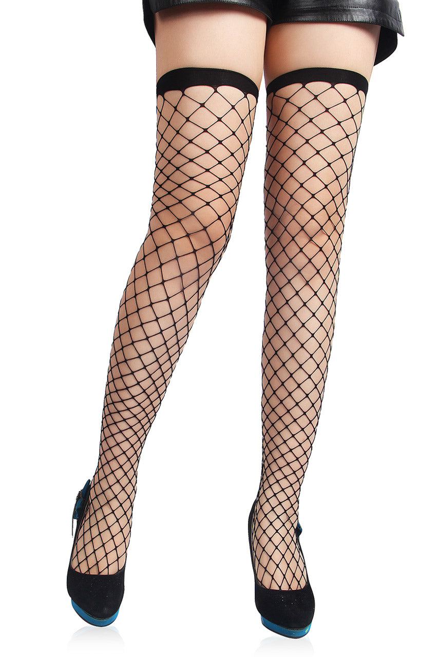 Sleek Seduction Fishnet Stockings