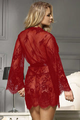Flirty Eyelash Lace Robe