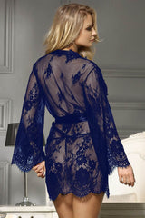 Flirty Eyelash Lace Robe