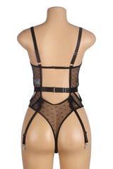 Midnight Whispers Lace Teddy