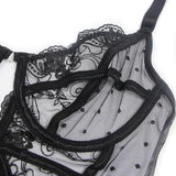 Midnight Whispers Lace Teddy