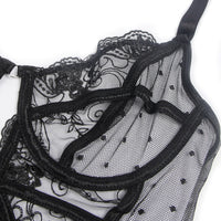 Midnight Whispers Lace Teddy