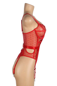 Midnight Whispers Lace Teddy