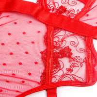 Midnight Whispers Lace Teddy