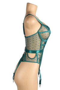 Midnight Whispers Lace Teddy