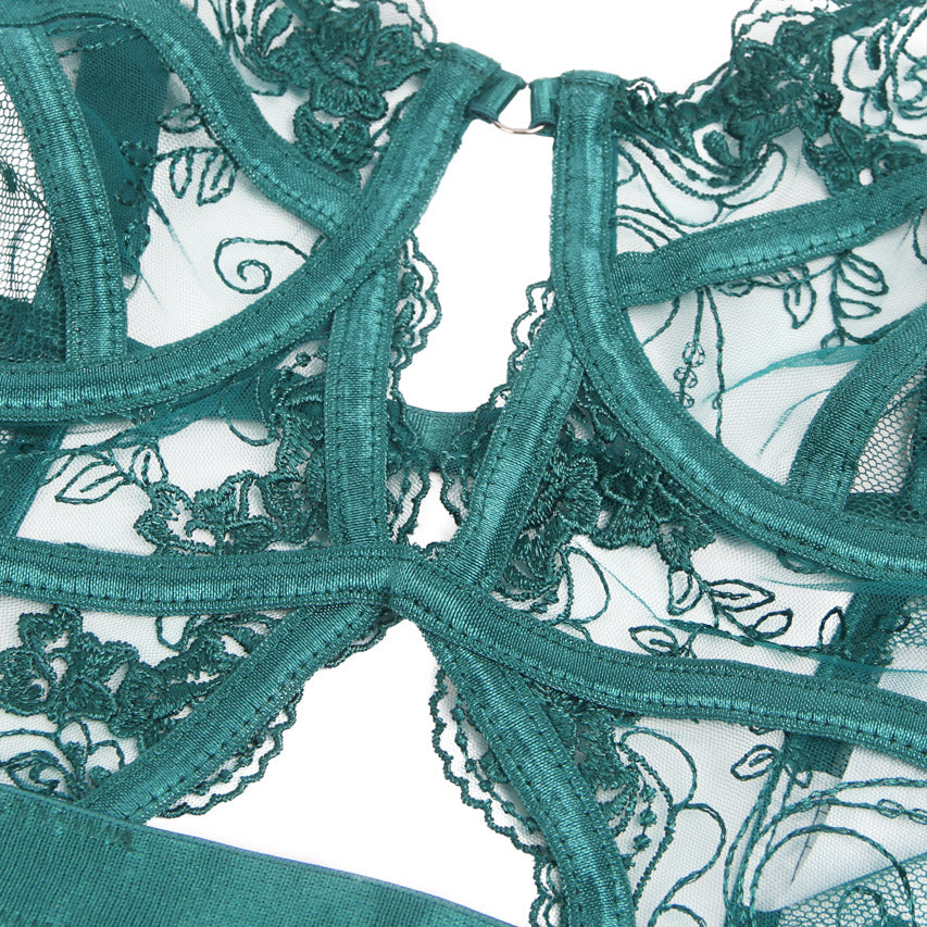 Midnight Whispers Lace Teddy