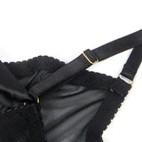 Peek-a-Boo Lace Up Sheer Chemise