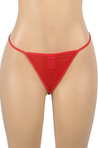 Peek-a-Boo Lace Up Sheer Chemise