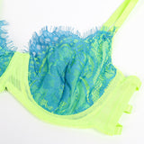 Electric Allure Neon Lace Set