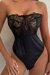 Midnight Desire Satin Teddy