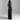 Black Plunging Neckline Draped Maxi Dress