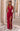 Red Halter Draped Maxi Dress